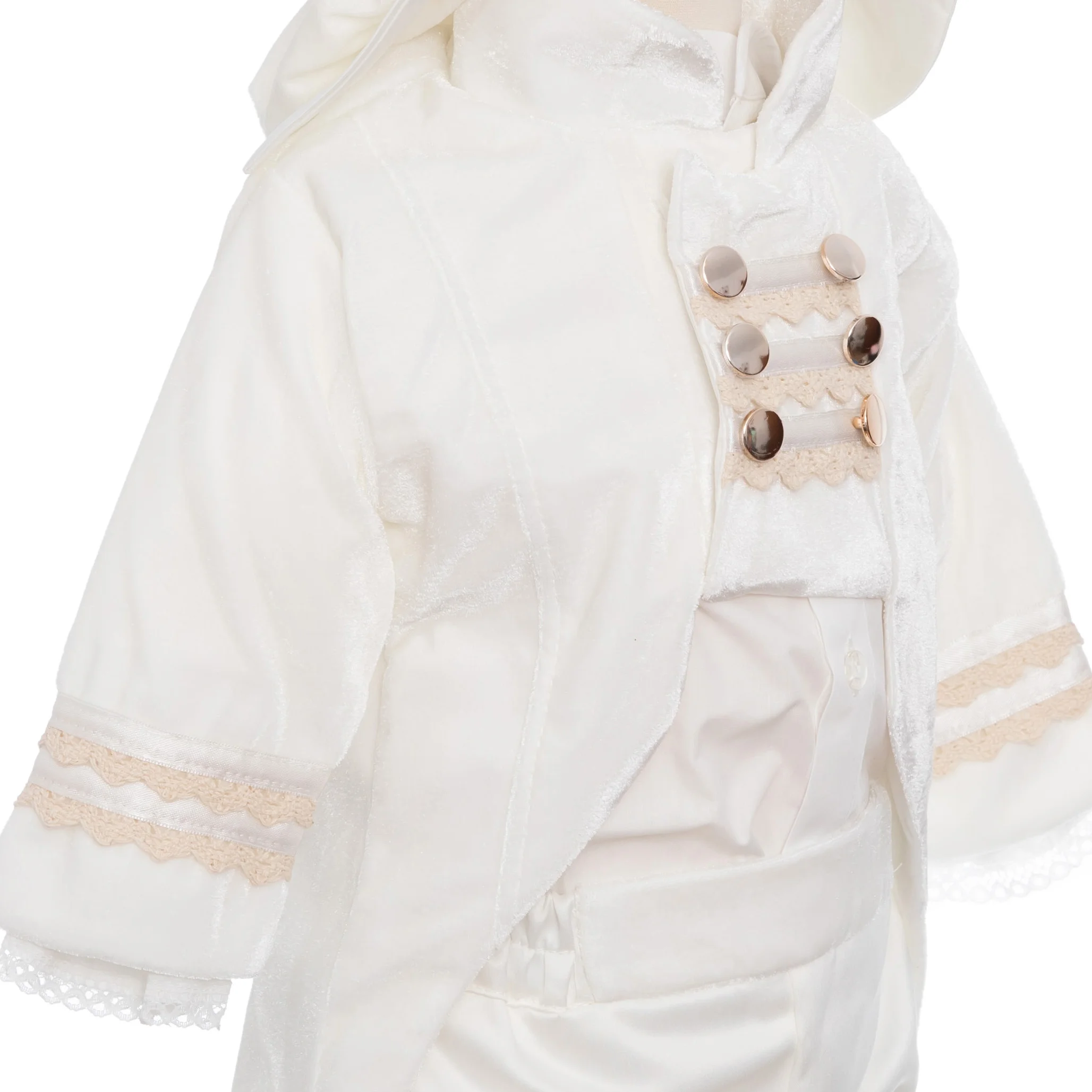 Costumaș Botez White Knight - 4 piese_1 Costumaș Botez White Knight - 4 piese_1