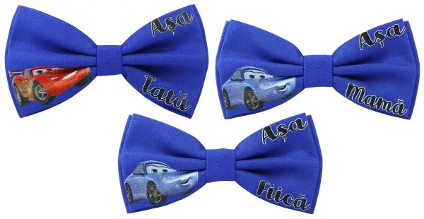 Set 3 Papioane Botez Cars - Așa mamă, așa fiu și așa fiică
