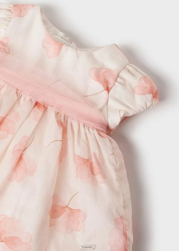 Set Rochiță Botez Flowers Soft Pink _1