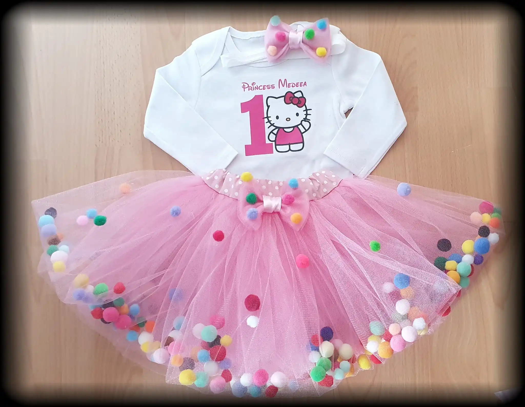 Set Rochiță Tutu - Candy Hello Kitty Set Rochiță Tutu - Candy Hello Kitty