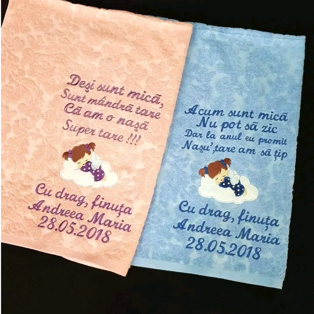 Set Prosoape Personalizate - Cadou Pentru Nași