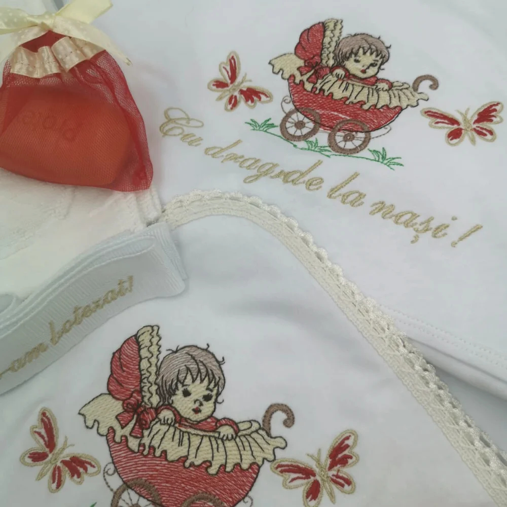 Set Complet Lumânare si Trusou Botez Fetiță Dragă_2