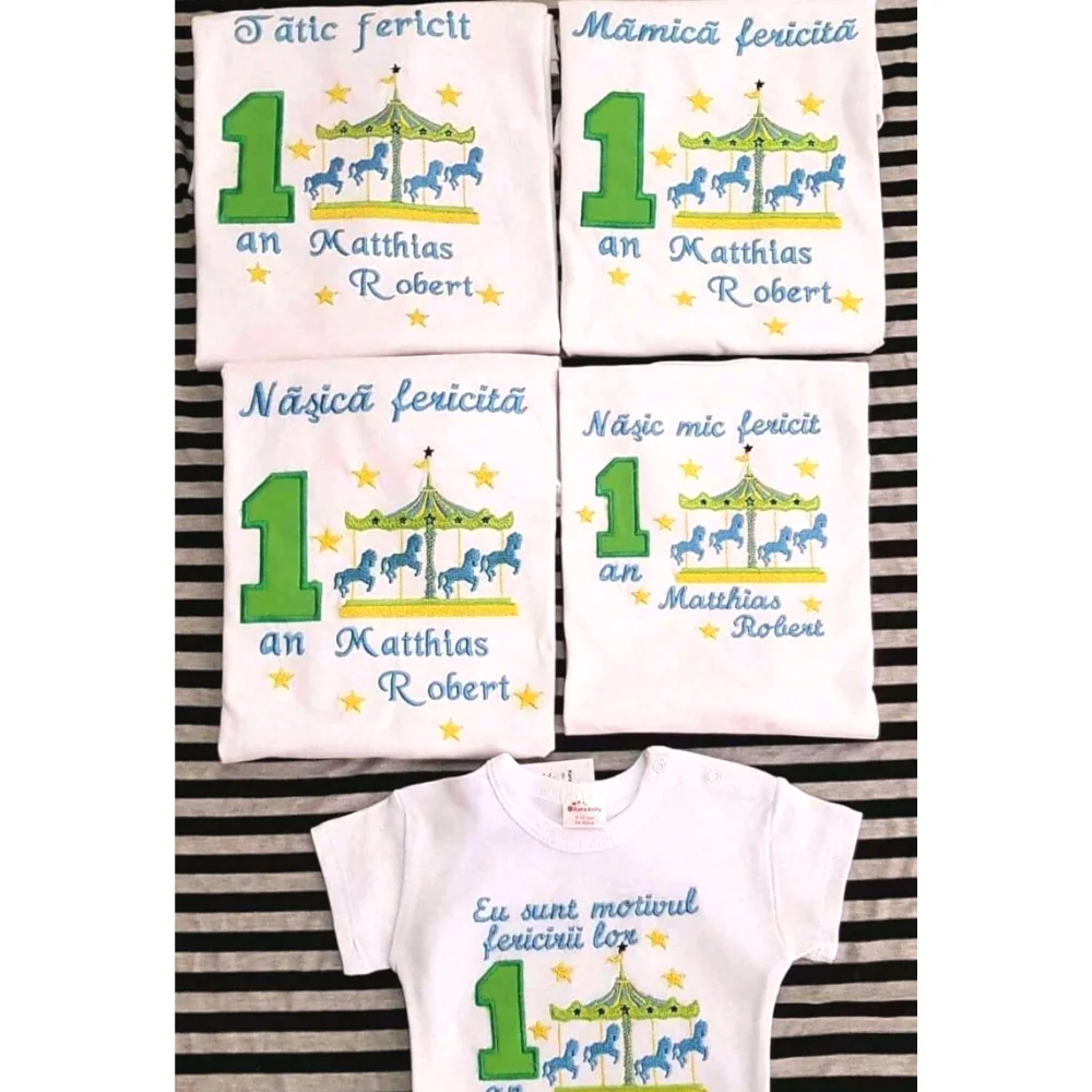 Tricou brodat pentru părinți sau/și nași_4