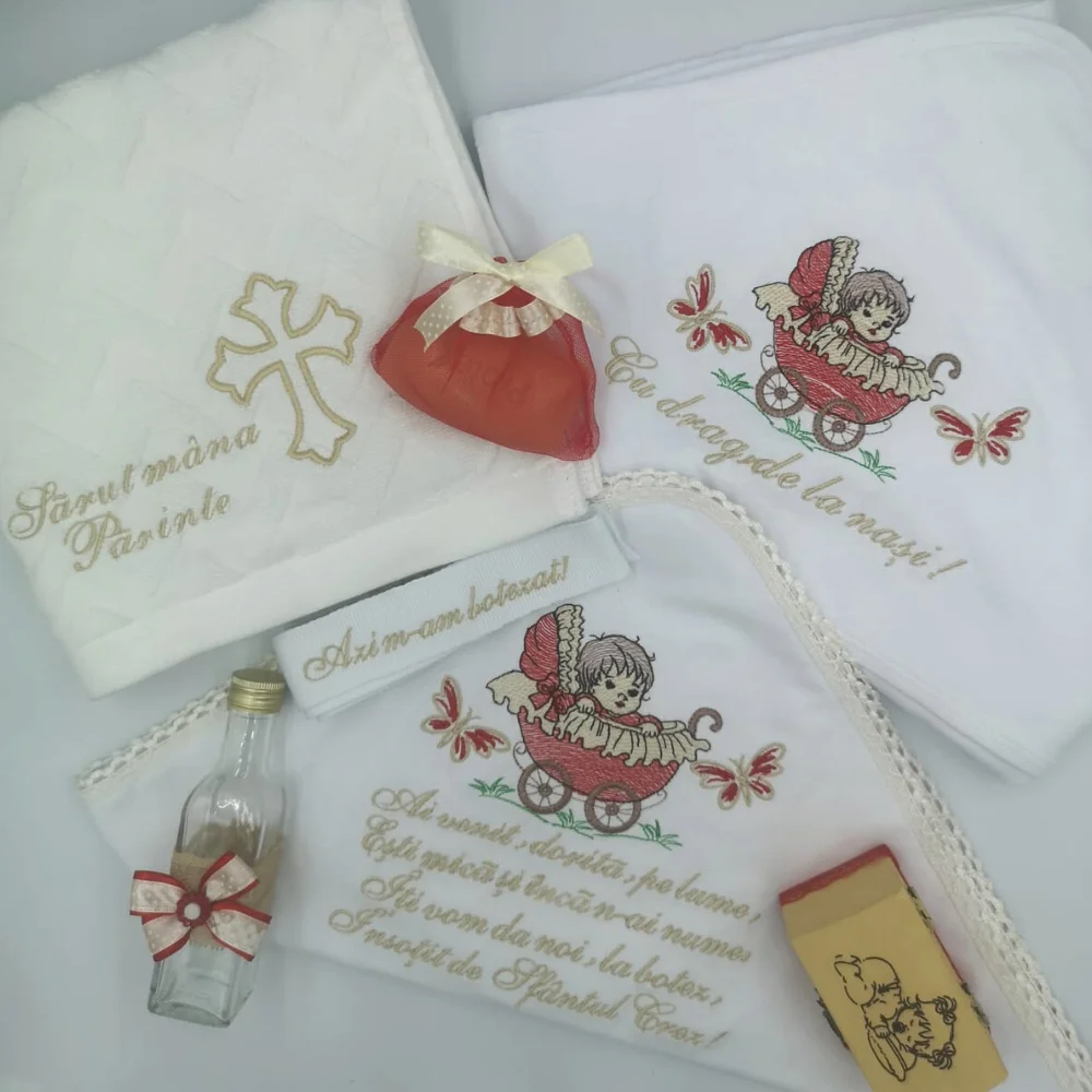 Set Complet Lumânare si Trusou Botez Fetiță Dragă_3