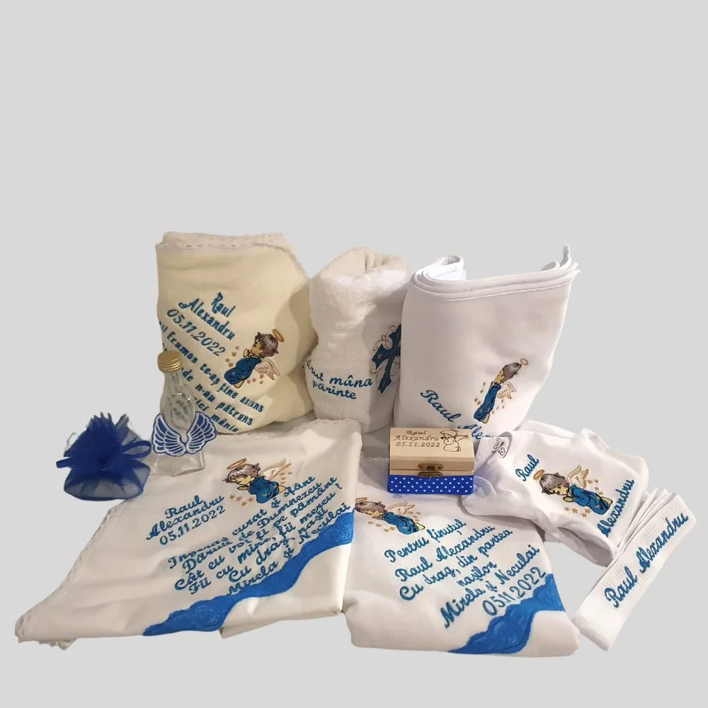 Set Trusou Botez Aripi de Îngeraș - 11 piese