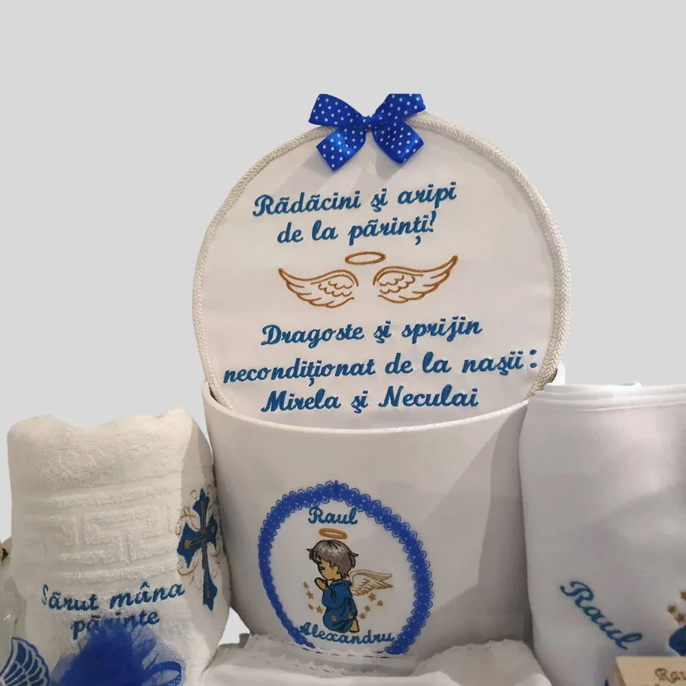 Set Trusou Botez Aripi de Îngeraș - 11 piese
