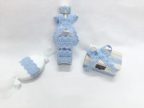 Set Lumânare +Trusou Complet Blue Angel Wings 8 piese