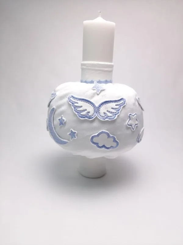 Set Lumânare +Trusou Complet Blue Angel Wings 8 piese