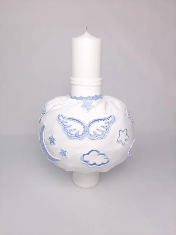 Set Lumânare +Trusou Complet Blue Angel Wings 8 piese