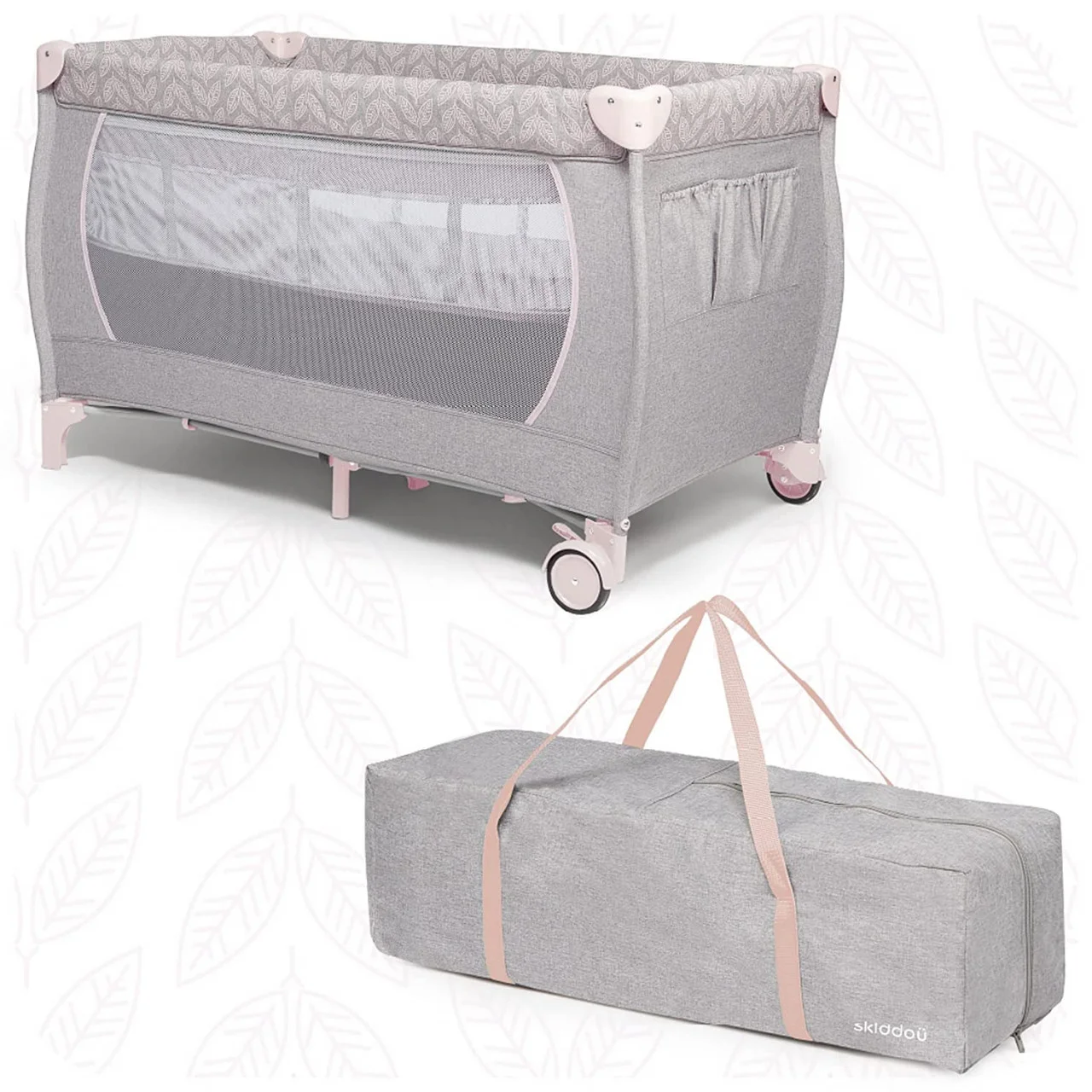 patut-de-calatorie-pliabil-skiddou-lunar-2-nivele-keep-pink-roz8722