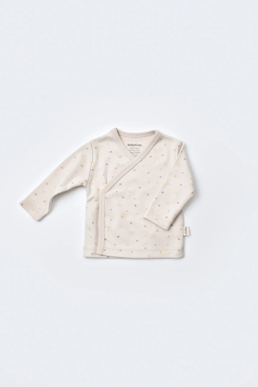 set-de-5-piese-pentru-nou-nascut-100-bumbac-organic-crem-cu-buline7416