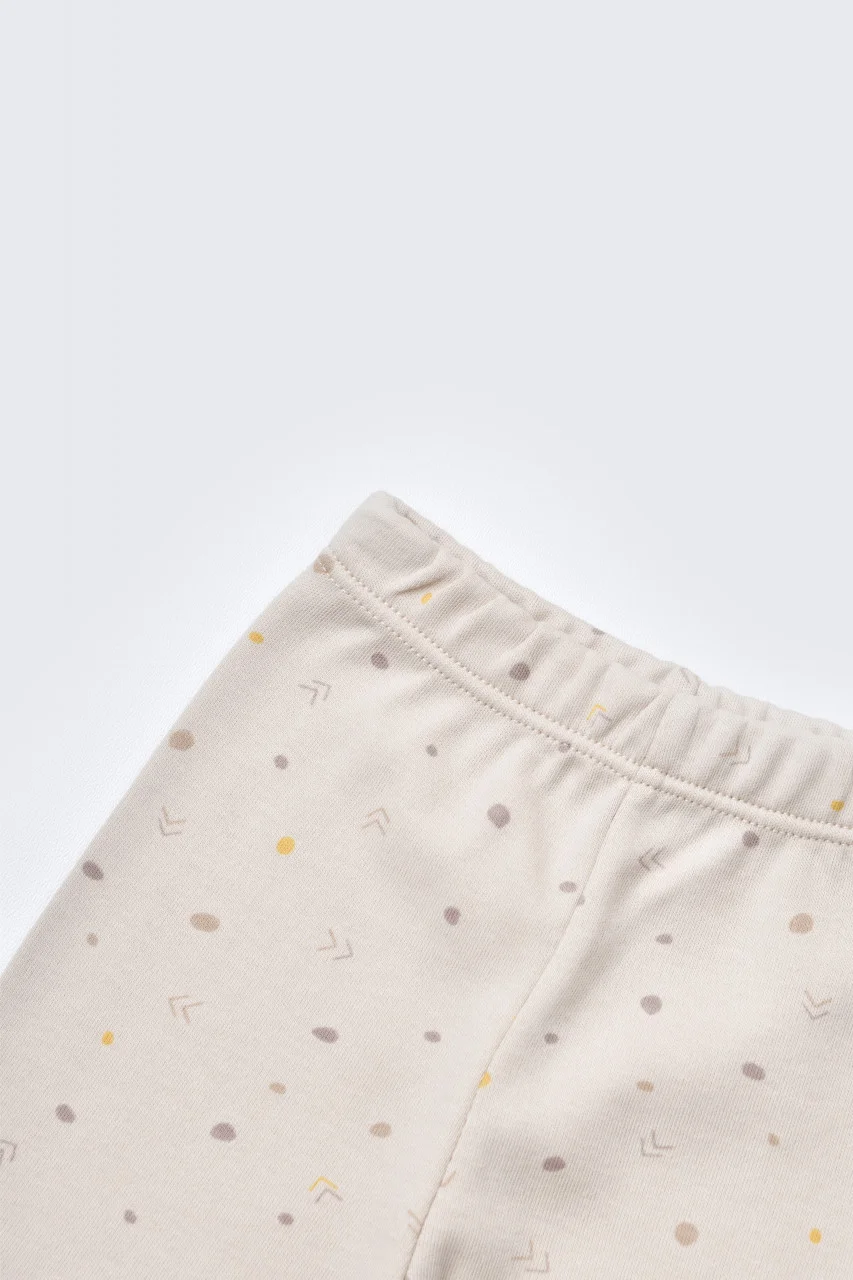 set-de-5-piese-pentru-nou-nascut-100-bumbac-organic-crem-cu-buline7417