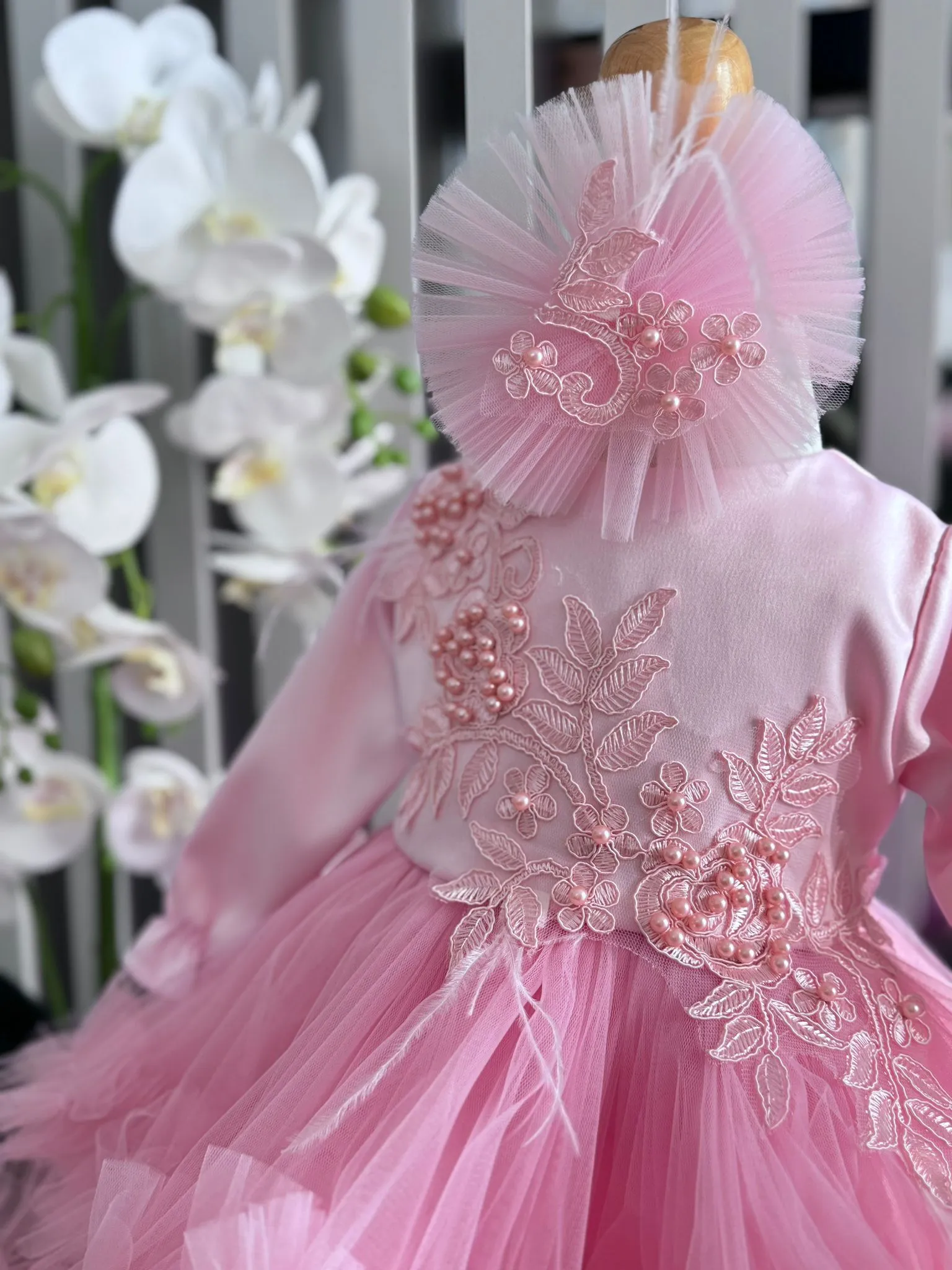 Rochiță Botez Pink Baby Doll PHOTO