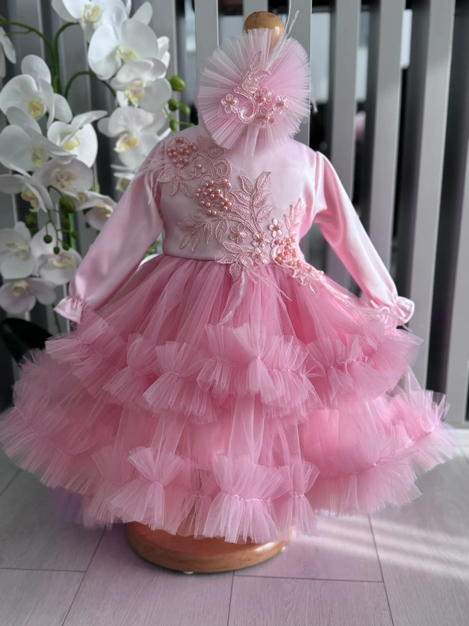 Rochiță Botez Pink Baby Doll PHOTO