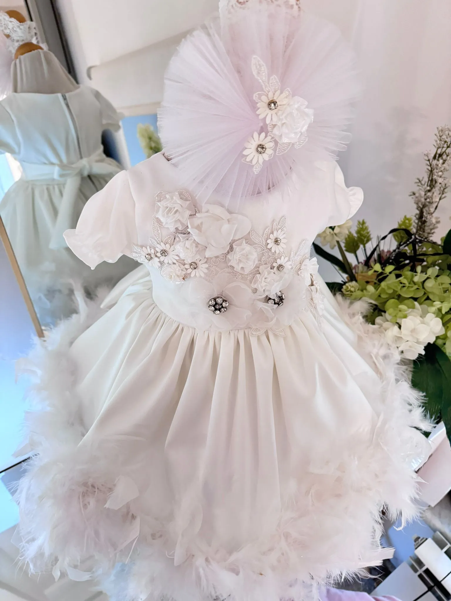 Rochiță Botez Little White Princess PHOTO